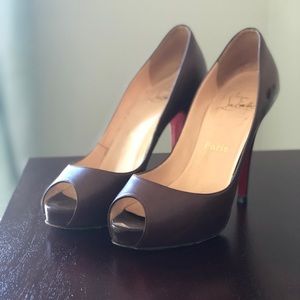 Christian Louboutin peep-toe pumps